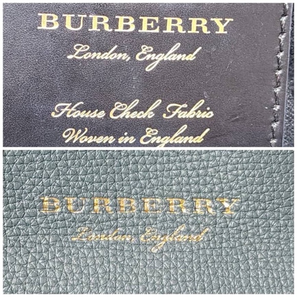 Authentic BURBERRY Derby Calfskin House Check Small Camberley Slate Blue - Picture 7 of 12